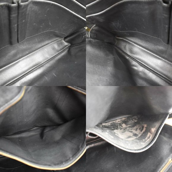 LOUIS VUITTON Porte Documents Voyage Briefcase Hand Bag Epi Black M59162 67JE335 - Picture 5 of 10